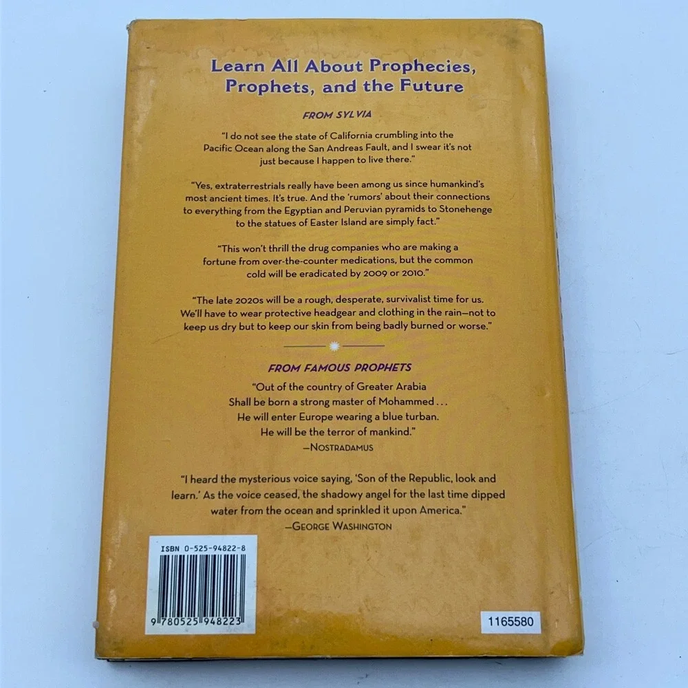 Sylvia Browne Book Lot Visits from the Afterlife Prophecy Hardcover 1st Printing